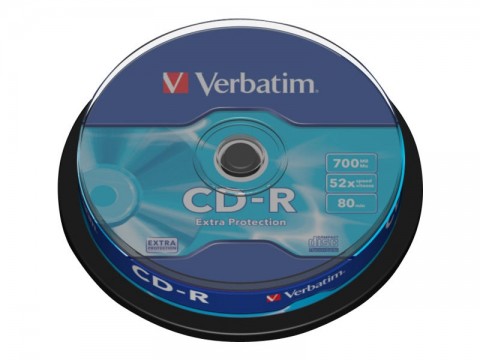 Įrašomas diskas CD-R 80 700MB 52x Verbatim
